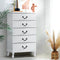 Artiss 5 Chest of Drawers White KUBI