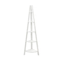 Artiss 5 Tier Corner Bookshelf Cane White