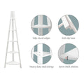 Artiss 5 Tier Corner Bookshelf Cane White