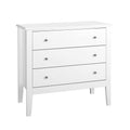 Artiss 3 Drawer Chest White Bedroom Storage Dresser