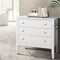 Artiss 3 Drawer Chest White Bedroom Storage Dresser