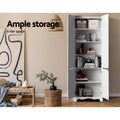 Artiss Buffet Sideboard 4 Door White Storage Cabinet