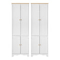 Artiss 2x Buffet Sideboard Pantry Cabinet Cupboard 6-Tiers Storage Shelves BERNE