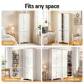 Artiss 2x Buffet Sideboard Pantry Cabinet Cupboard 6-Tiers Storage Shelves BERNE