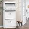 Artiss Shoe Rack Cabinet 18 Pairs 3-Tier White Sena