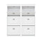 Artiss 2x Shoe Cabinet Storage Organiser 3 Flip Drawer White