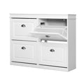 Artiss Shoe Rack Cabinet 16 Pairs 4-Tier White