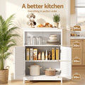 Artiss 2x Buffet Sideboard Cabinet Server Cupboard Kitchen Bathroom Storage IVOR