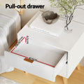 Artiss Bedside Table 2 Drawers White
