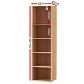 Artiss MILO 5 Tier Bookshelf Pine