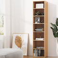 Artiss MILO 7 Tier Bookshelf Pine Wood Storage Shelves