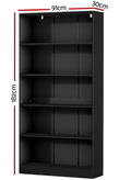 Artiss Bookshelf 5 Tiers ANTON Black