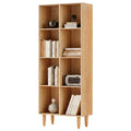 Artiss 4 Tier Bookshelf Bookcase Pine Wood Storage 80cm