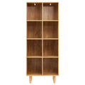 Artiss 4 Tier Bookshelf Bookcase Pine Wood Storage 80cm