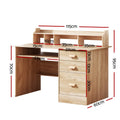 Artiss Computer Desk with Shelf Drawer Office Study Table
