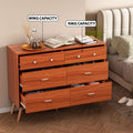 Artiss 6 Drawer Chest Storage Cabinet Walnut