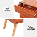 Artiss 6 Drawer Chest Storage Cabinet Walnut