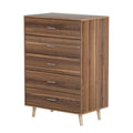 Artiss 5 Chest of Drawers MIRI Walnut