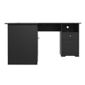Artiss L-Shaped Corner Computer Desk with Storage Shelves