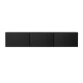 Artiss 200CM TV Cabinet Black High Gloss 3 Cabinets Floating