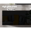 Artiss 200CM TV Cabinet Black High Gloss 3 Cabinets Floating