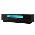 Artiss TV Unit 180cm Black Storage Drawer RGB LED Entertainment
