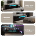 Artiss TV Unit 180cm Black Storage Drawer RGB LED Entertainment