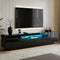 Artiss TV Unit 180cm Black Storage Drawer RGB LED Entertainment