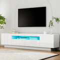 Artiss TV Unit 180cm White Storage Drawer RGB LED Entertainment