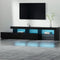Artiss TV Cabinet Entertainment Unit 215cm Black LED