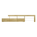 Artiss TV Cabinet 215cm LED Entertainment Unit Pine