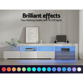 Artiss TV Cabinet Entertainment Unit 215cm LED White