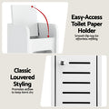 Artiss Bathroom Cabinet 3-Tier Toilet Paper Holder White Slim