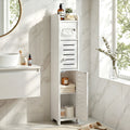 Artiss Bathroom Cabinet 3-Tier Toilet Paper Holder White Slim