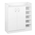 Artiss Shoe Rack Cabinet 21 Pairs Adjustable Shelves White