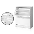 Artiss Shoe Rack Cabinet 24 Pairs Adjustable Shelves White