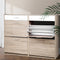 Artiss Shoe Rack Cabinet 36 Pairs Adjustable Shelves Pine
