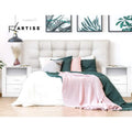 Artiss Bedside Table 2 Drawer White with Shelf