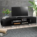Artiss TV Cabinet 190cm Black Entertainment Unit