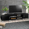 Artiss TV Cabinet 190cm Black Entertainment Unit