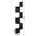 Artiss 5-Tier Corner Floating Wall Shelf Bookshelf Black