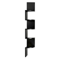 Artiss 5-Tier Corner Floating Wall Shelf Bookshelf Black