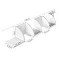 Artiss Floating Corner Wall Shelf 5-Tier White