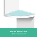 Artiss Floating Corner Wall Shelf 5-Tier White