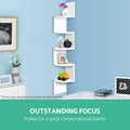 Artiss Floating Corner Wall Shelf 5-Tier White