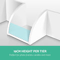 Artiss Floating Corner Wall Shelf 5-Tier White