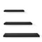 Artiss Floating Wall Shelf Set 3 Black