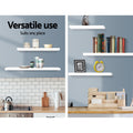 Artiss Floating Wall Shelf Set 3 White