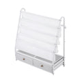 Keezi Kids Bookshelf Metal Storage Rack Toy Organiser White