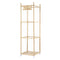 Keezi Stuffed Animal Storage Wooden Toy Holder with Wheels Soft Toy Storage Zoo Cage Stuffy Toy Storage Organizers with Elastic Cords for Playroom Bedroom Nursery